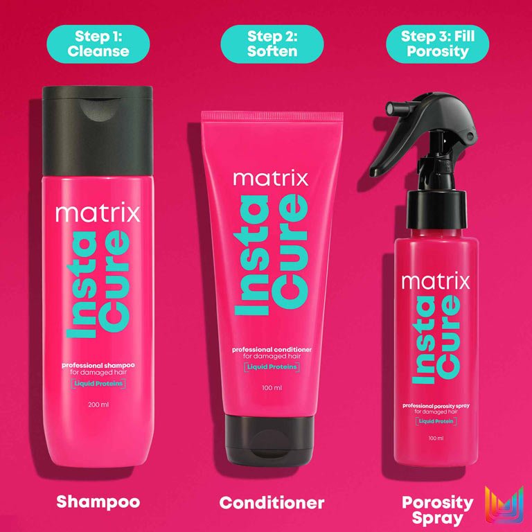 Matrix InstaCure Porosity Spray Hair Repair Routine