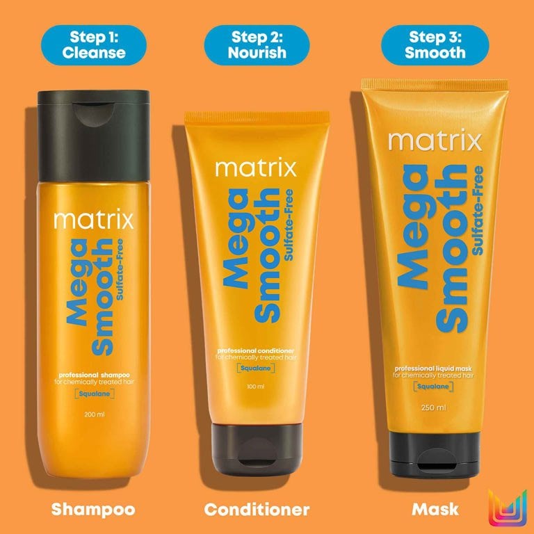 Matrix Mega Smooth Sulfate Free Conditioner Hair Repair Routine